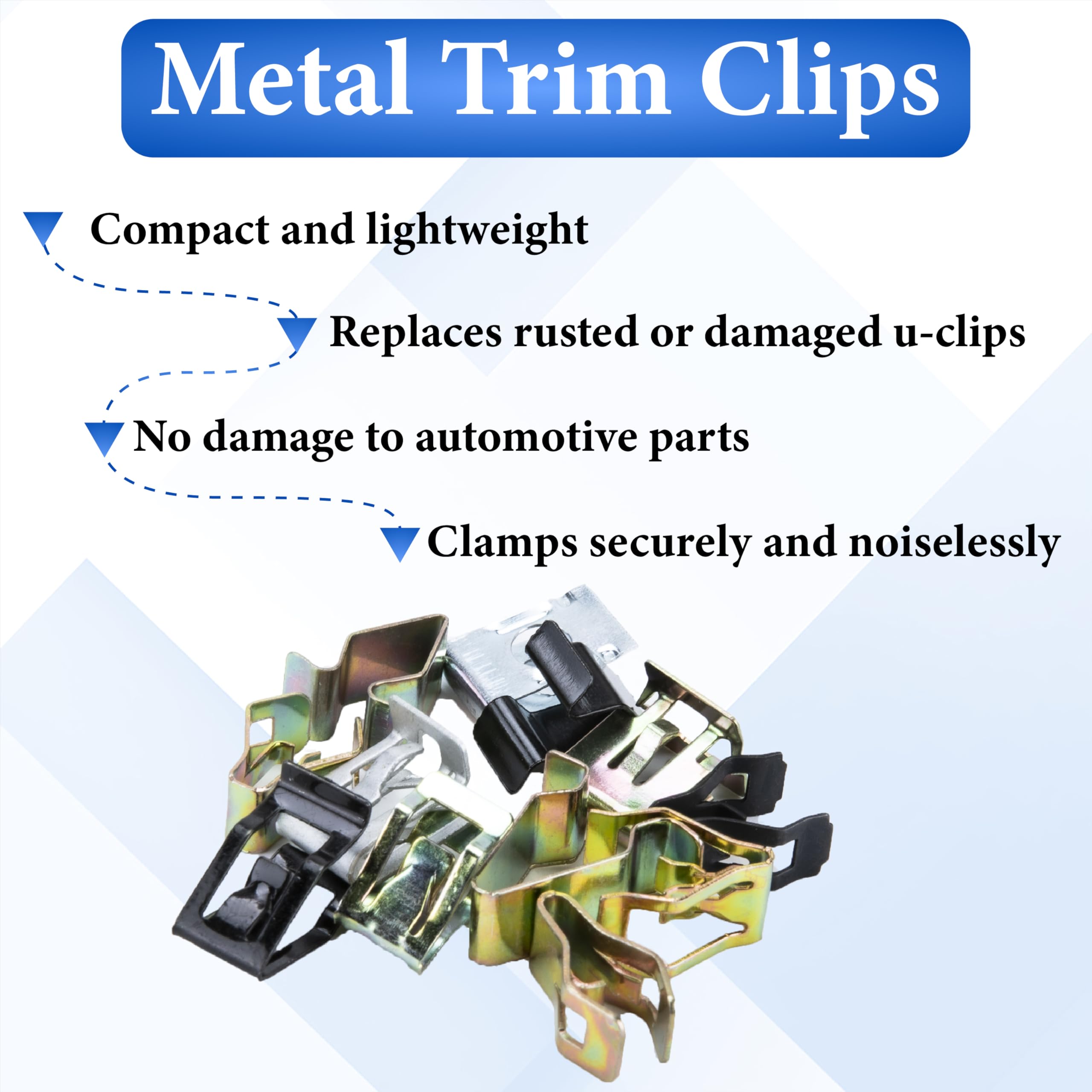 Ecocstm compact mesh packaging keeps clips organized for quick replacements.