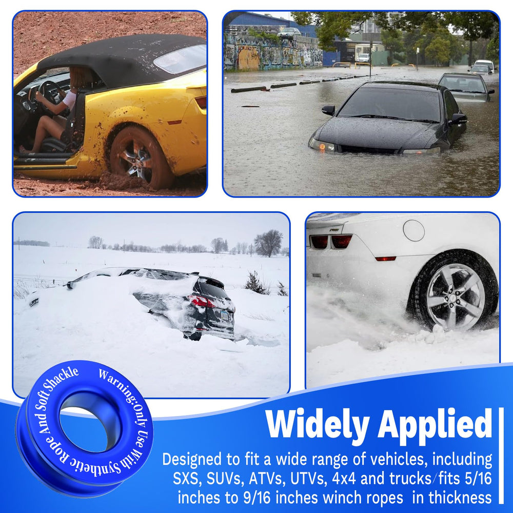 ecocstm Compatible with 5/16–9/16 inch winch ropes for safety