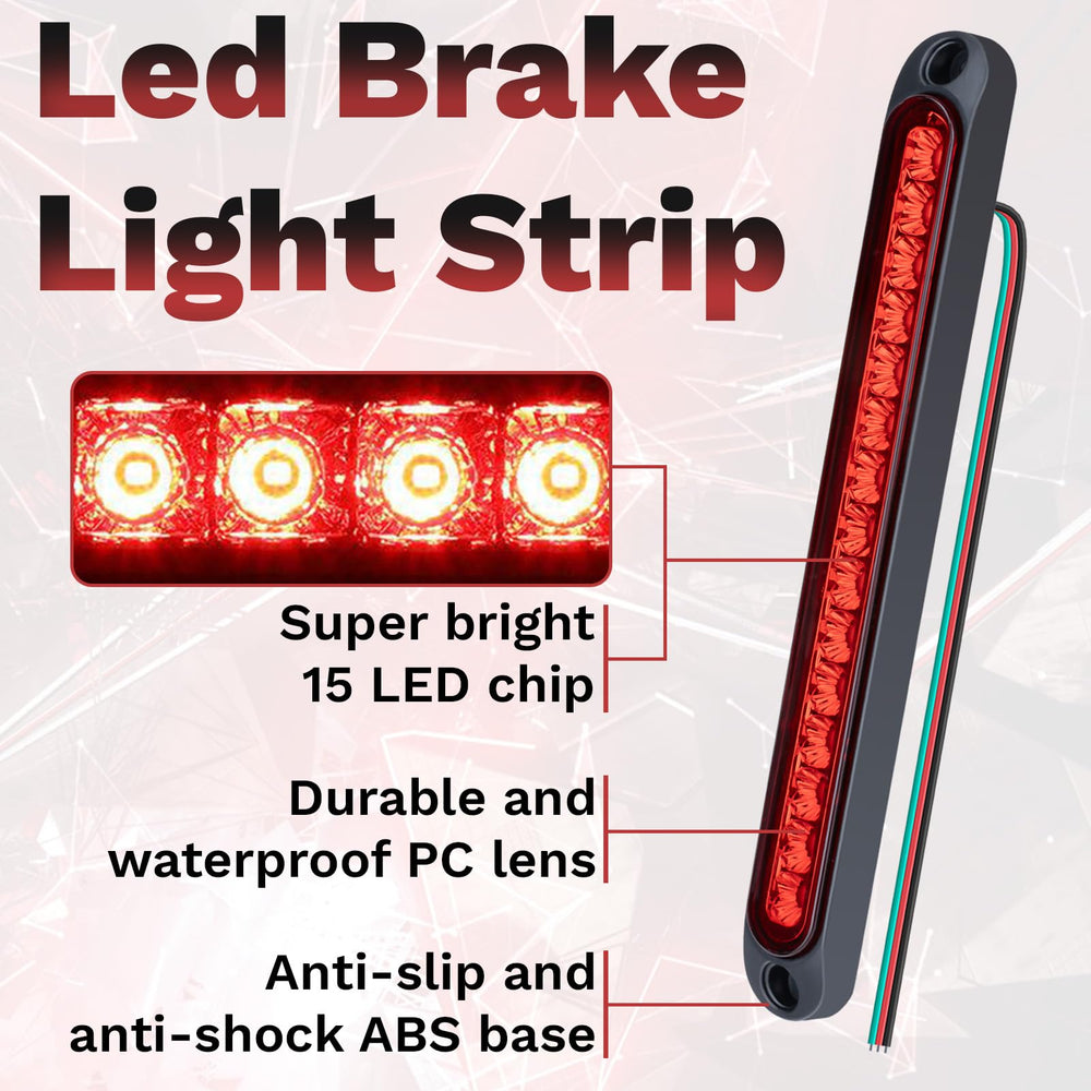 ecocstm trailer light with anti-reverse and short-circuit protection for safer towing