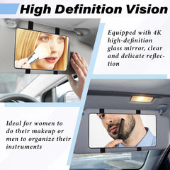 ecocstm shatterproof car visor mirror for safe daily use