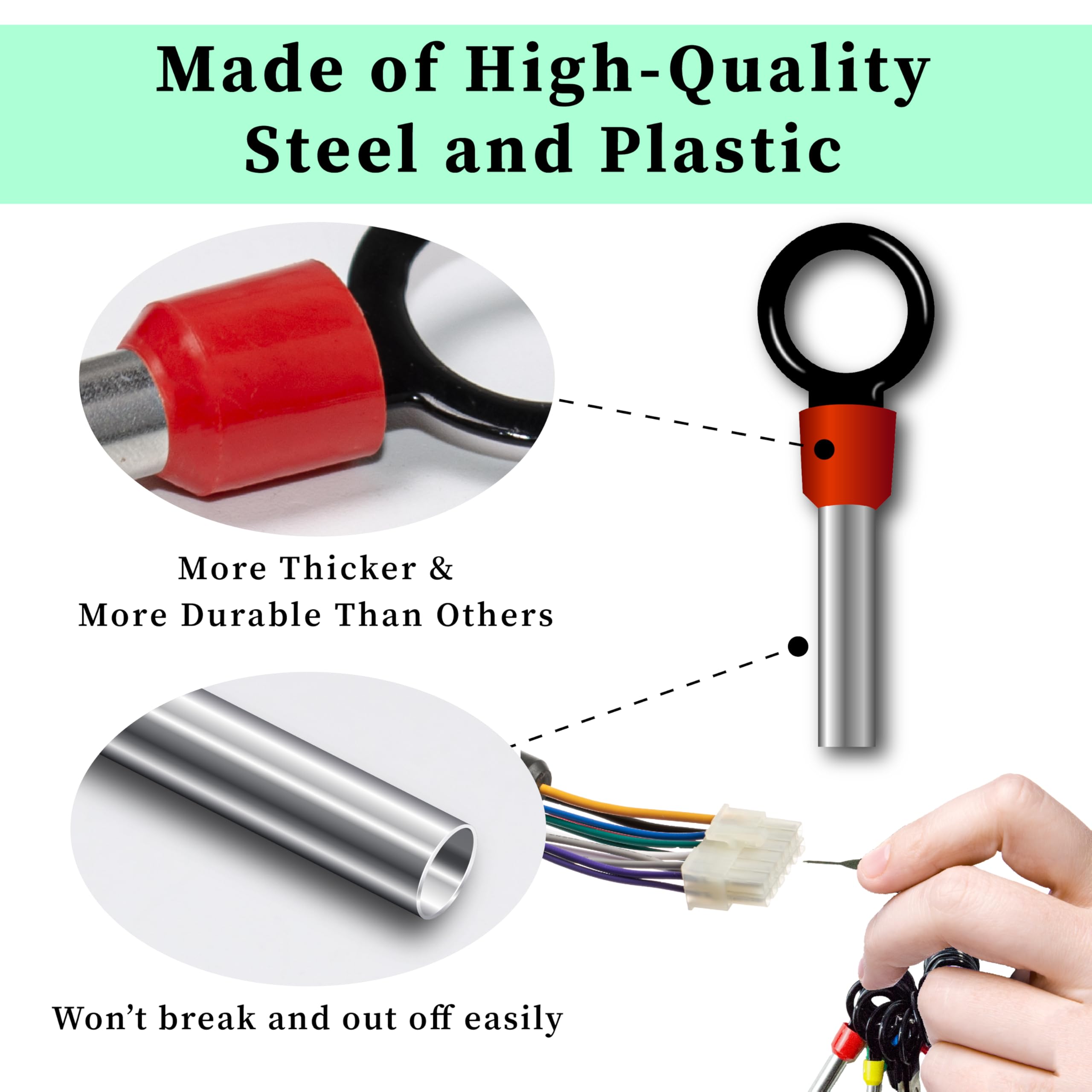 ecocstm single-pin extractor 52pcs designed for precise, damage-free pin removal in harnesses.