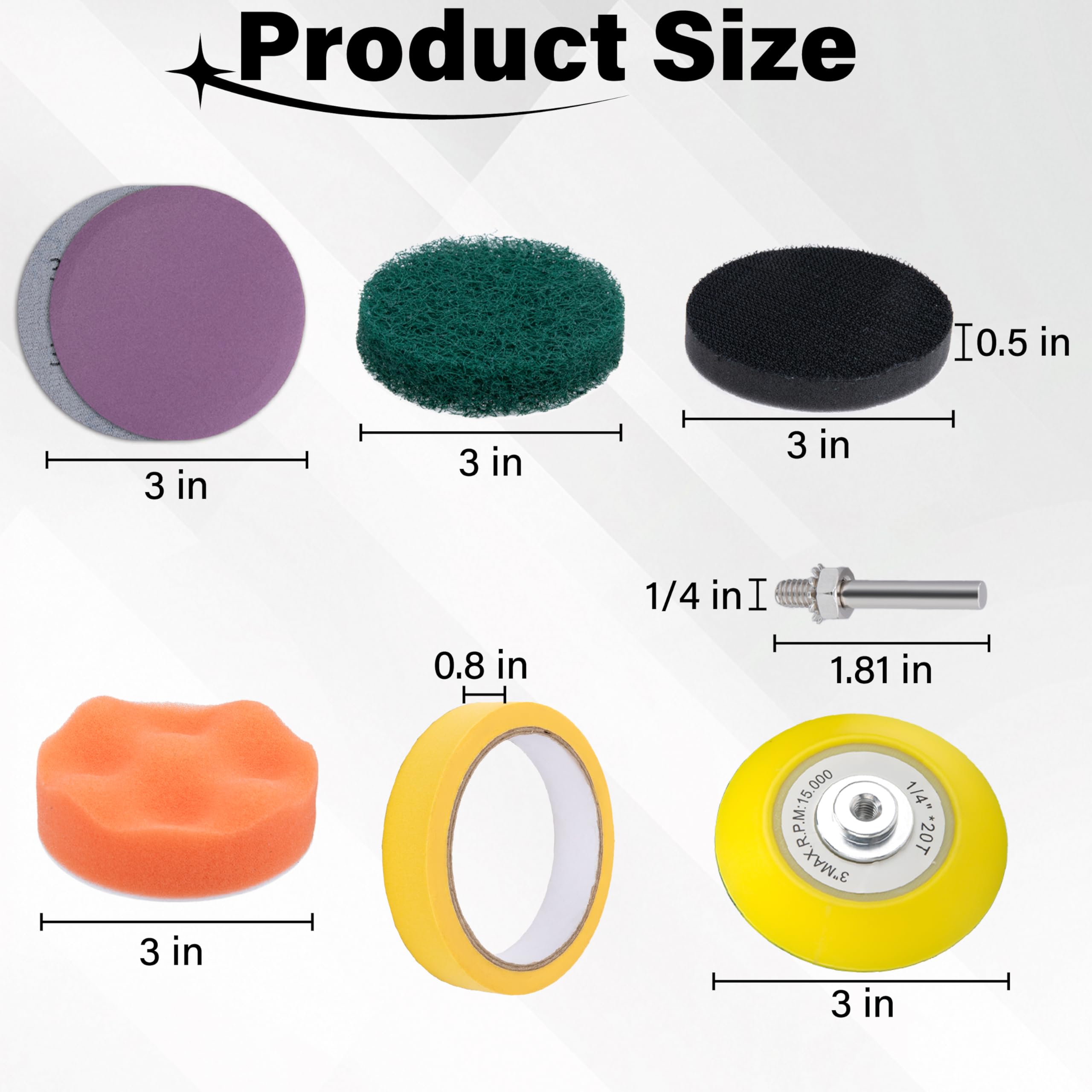 ecocstm sponge buffing pad for the polishing stage