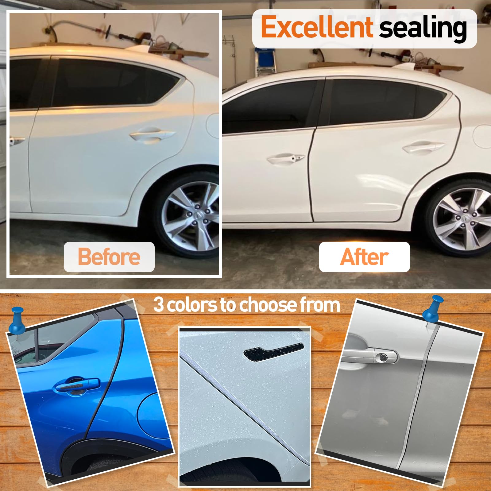 ecocstm universal-fit edge guard for cars, trucks, and SUVs