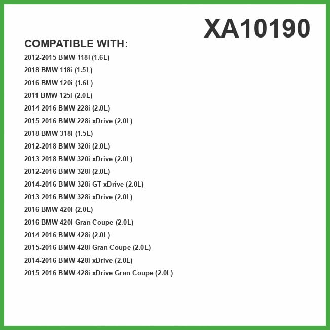 ECOGARD XA10190 air filter side view showing durable media for longevity.