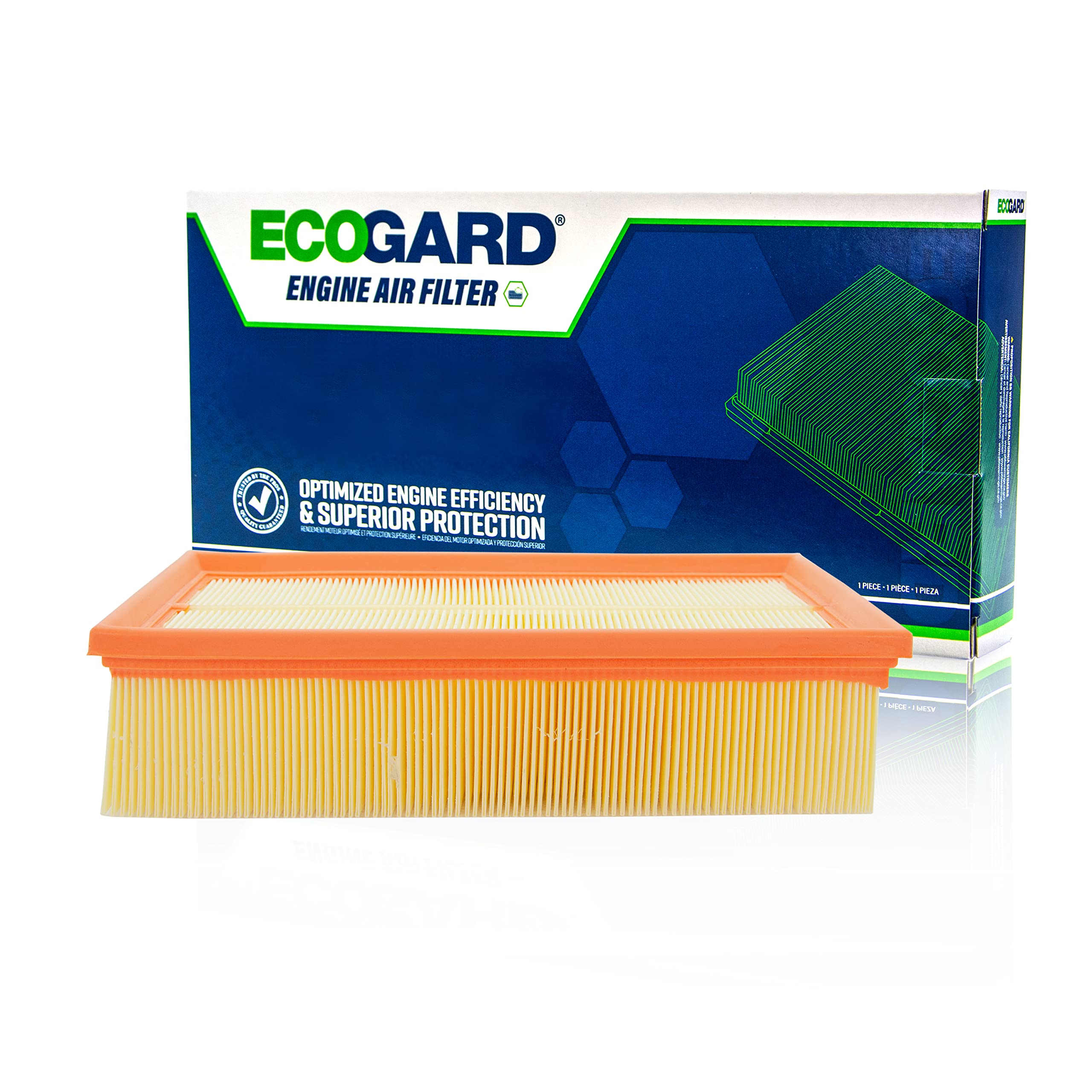 ECOGARD XA10469 main filter image shows full assembly for cleaner air intake.