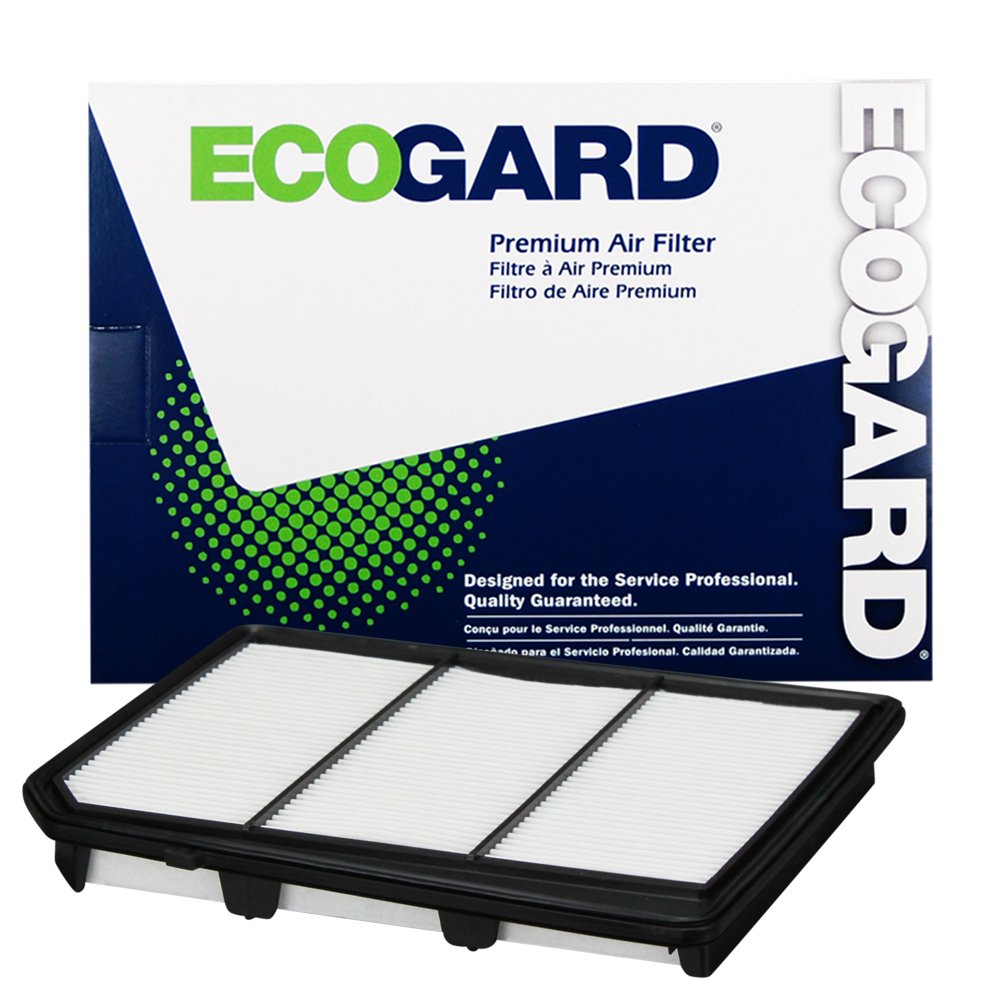 ECOGARD XA10599 Nissan Titan air filter, front view, supports clean air intake.
