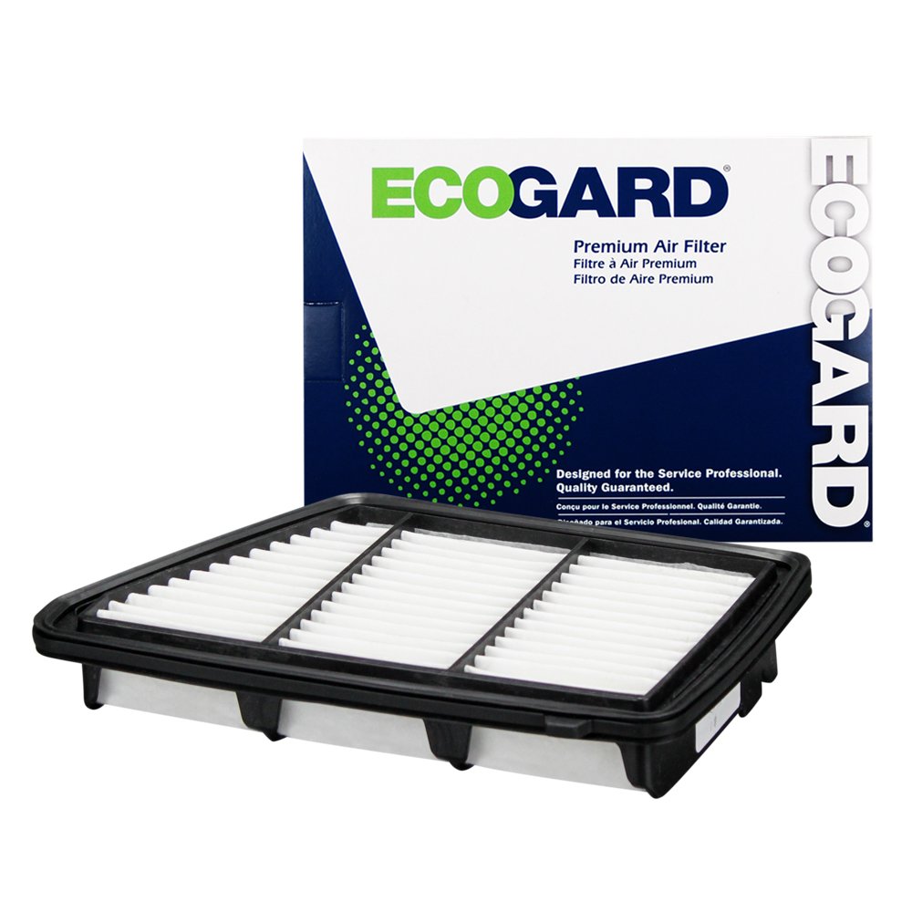 ECOGARD XA10628 air filter installed in Honda CR-V engine for improved airflow.