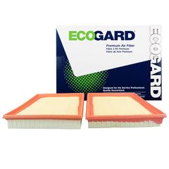 ECOGARD XA11551 air filter front view for Jaguar and Velar models, improving engine airflow