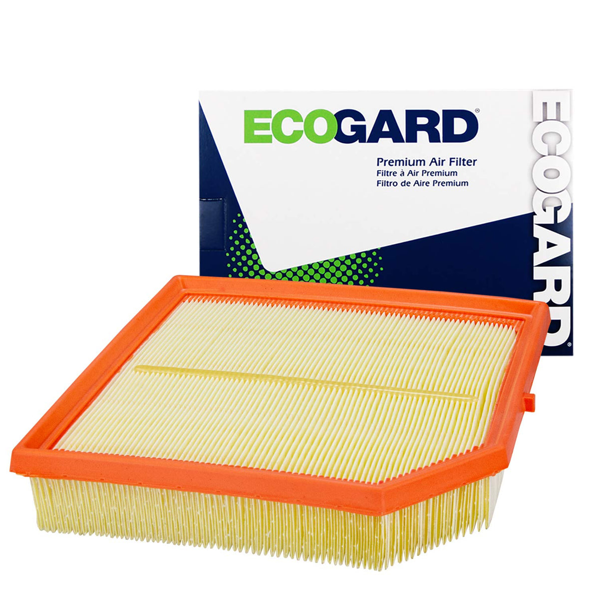 EccoGard XA11701 engine air filter in Volvo XC40 engine bay, promoting clean air intake.