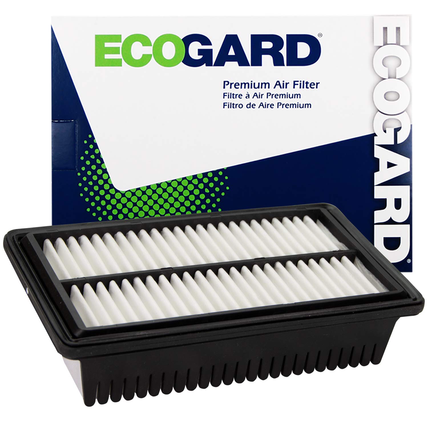 ECOGARD XA11891 air filter close-up showing filtration media for clean intake.