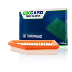 EcoGard XA11956 air filter close-up showing pleated media for clean airflow.