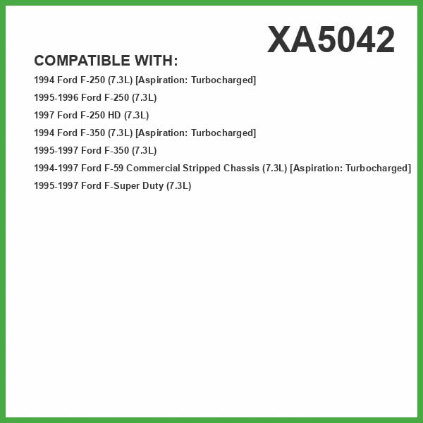 Close-up of ECOGARD XA5042 filter element indicates filtration design.