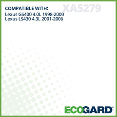 ECOGARD XA5279 installed in LS430 demonstrates OE-like fit and simple service.
