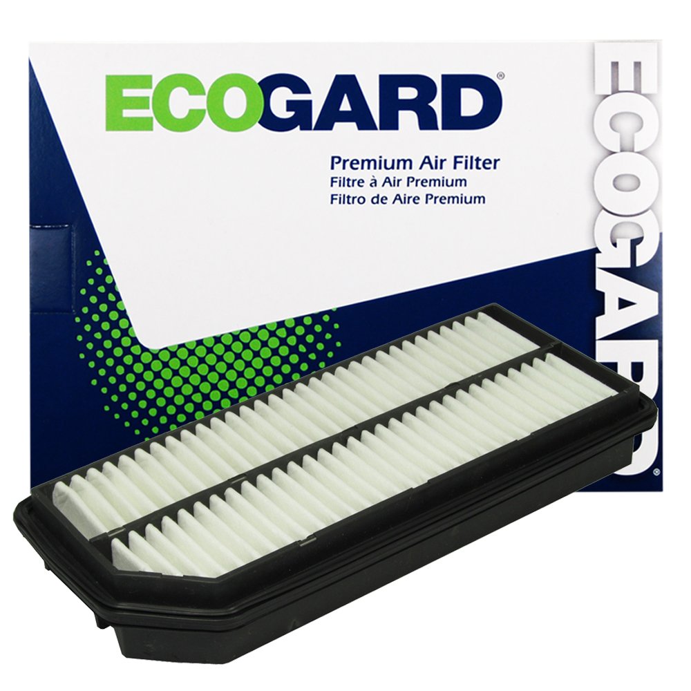 EcoGard XA5787 air filter front view for Acura TL showing clean filtration surface