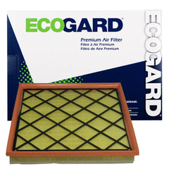 ECOGARD XA6152 engine air filter close-up showing clean media for improved airflow