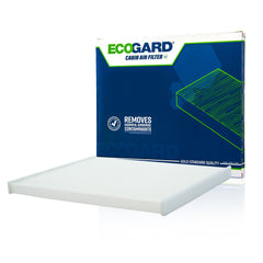 ECOGARD XC10011 cabin filter front view shows fit for Ford and Lincoln models