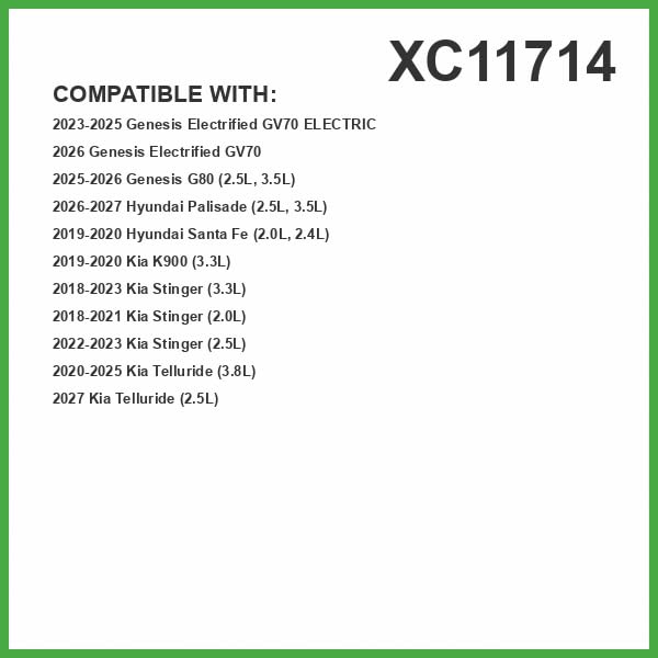 ECOGARD XC11714 installed in Kia Telluride showing improved airflow and filtration