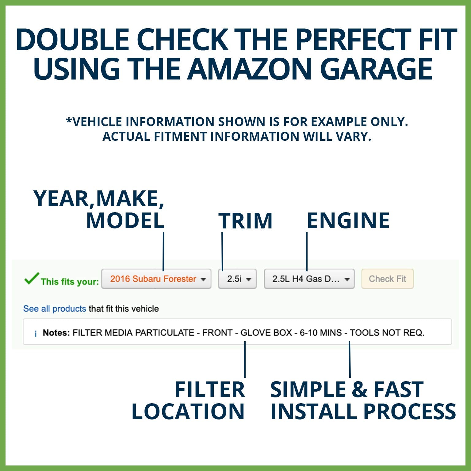 ECOGARD XC11714 packaging with model compatibility and replacement guidance