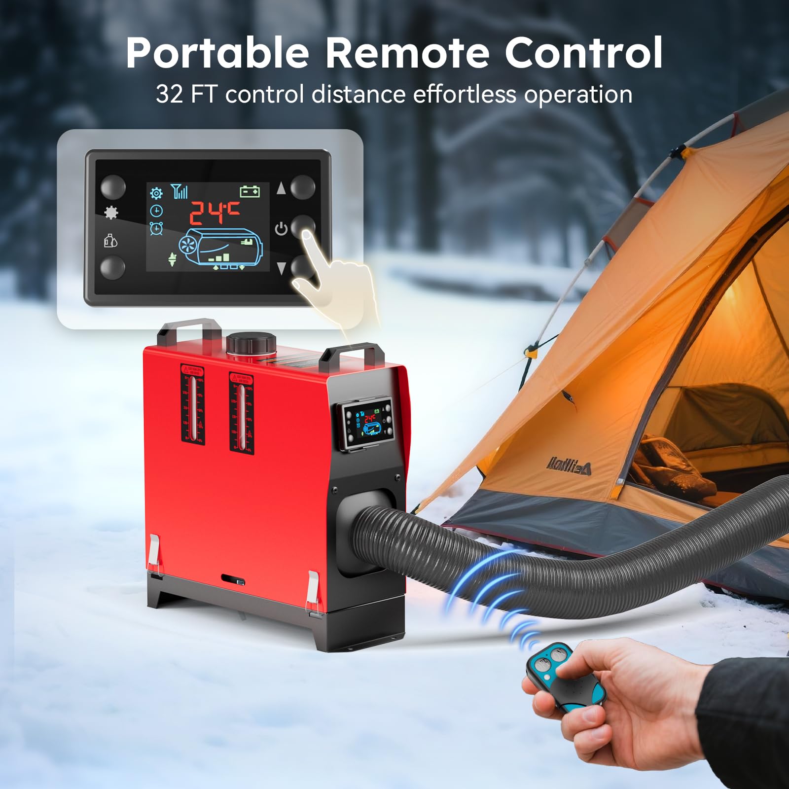 Ecojoy 1.32-gallon fuel tank keeps heat flowing on long RV trips.