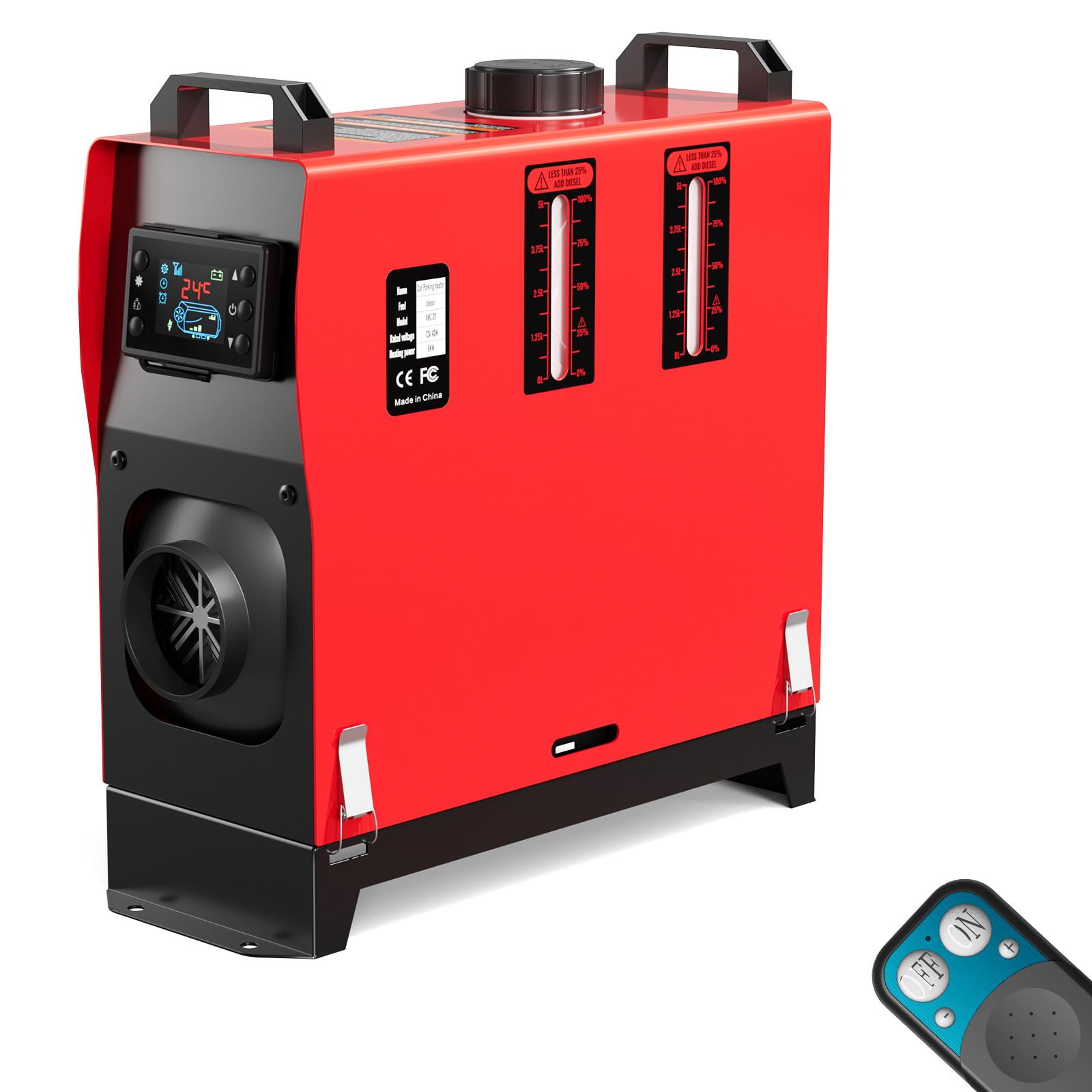 Ecojoy Diesel Heater 5KW compact design for versatile spaces, quick warmth.