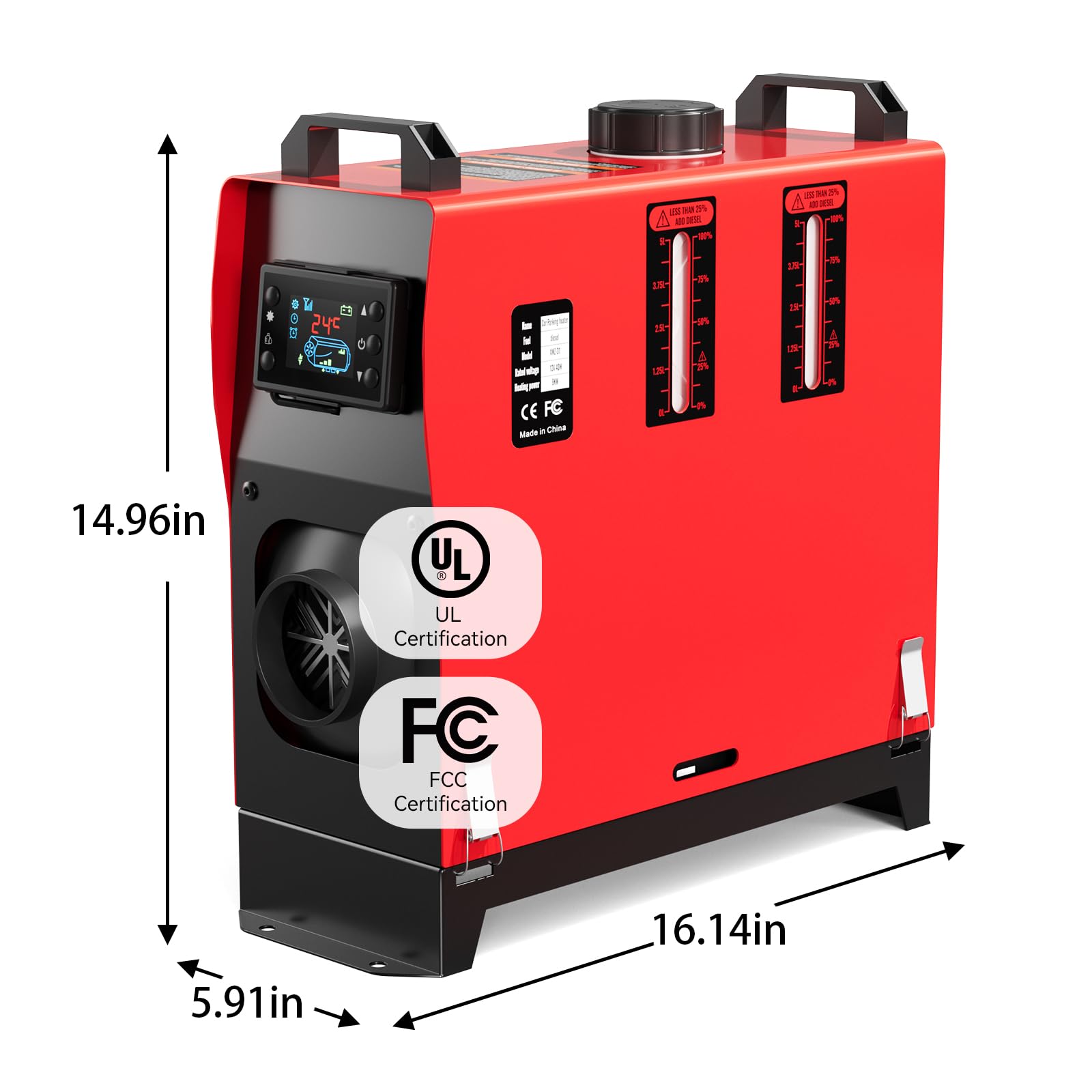 Ecojoy low-noise diesel pump supports quiet operation during use.