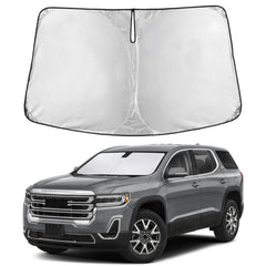 EcoNour Acadia windshield sunshade front coverage blocks glare and heat.