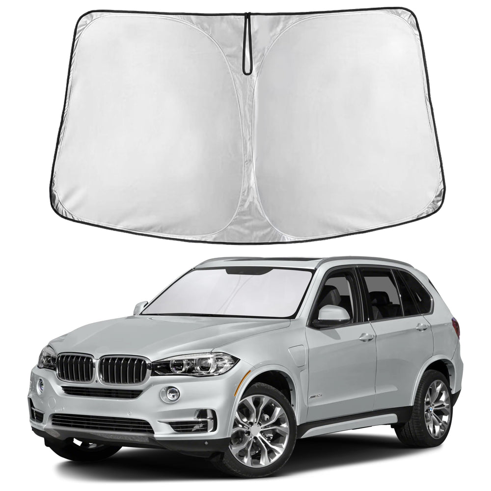 EcoNour BMW X5 windshield sunshade fits snugly for full coverage