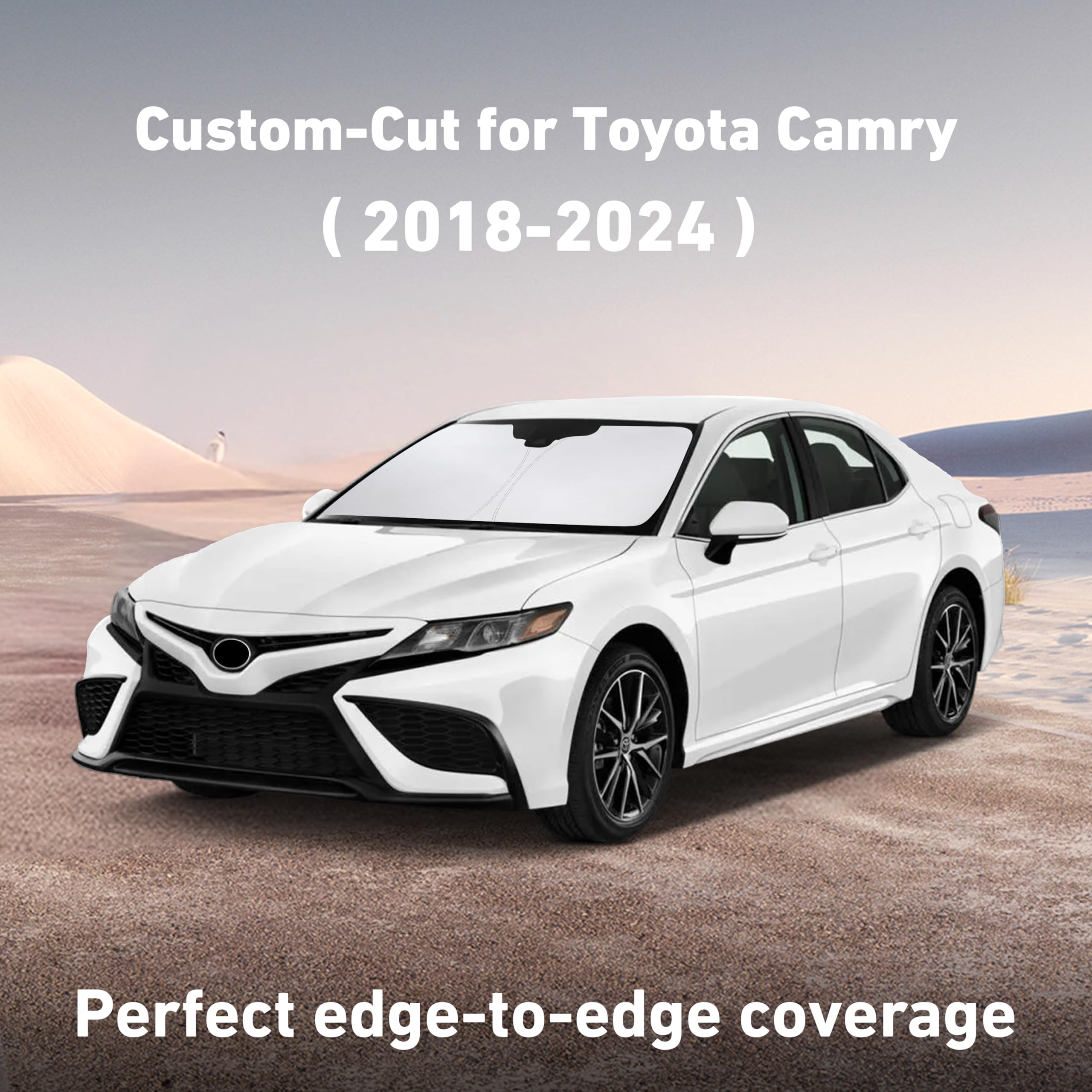 EcoNour Camry sunshade blocks UV rays to protect interior
