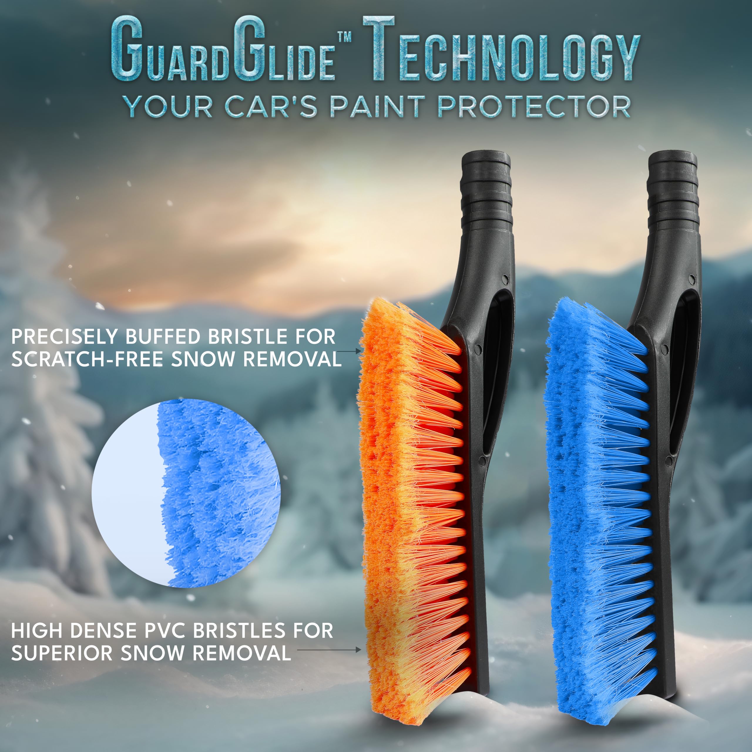 EcoNour 27-inch brush detaches from scraper for versatile winter use.