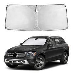 EcoNour GLC windshield sunshade for full coverage reduces glare and heat.