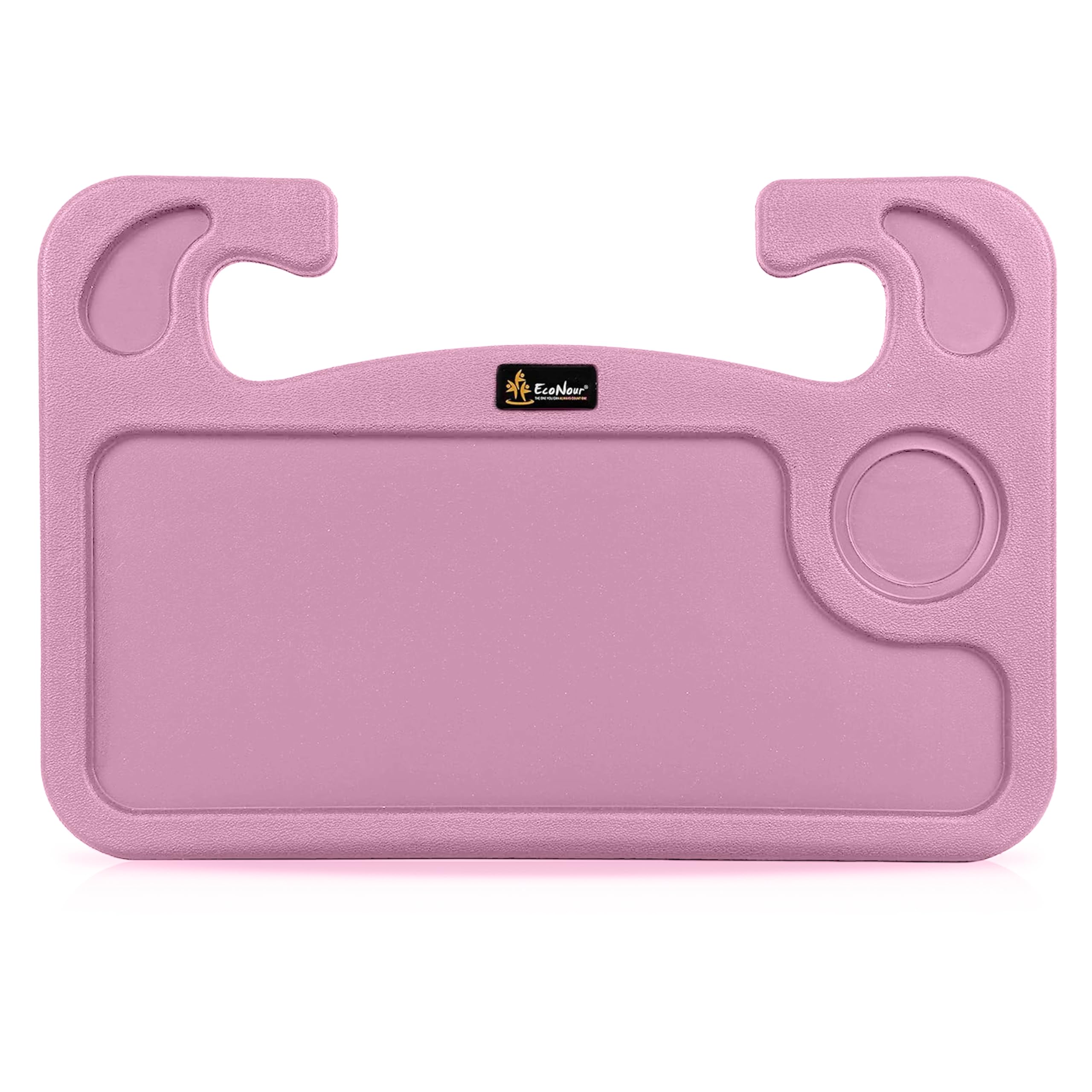 EcoNour steering wheel desk pink ready for on-the-go meals or light work