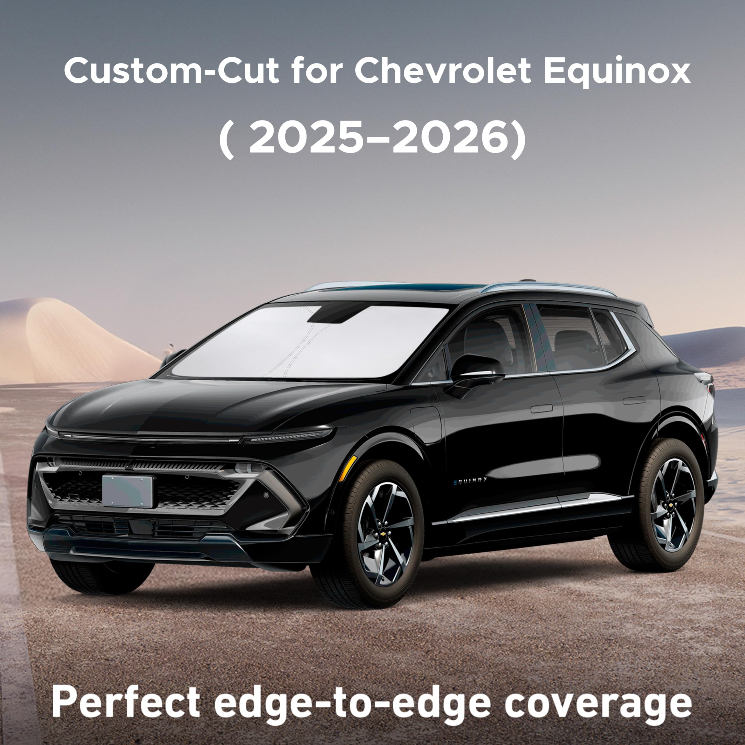 EcoNour sunshade for the front windshield provides full coverage and glare reduction
