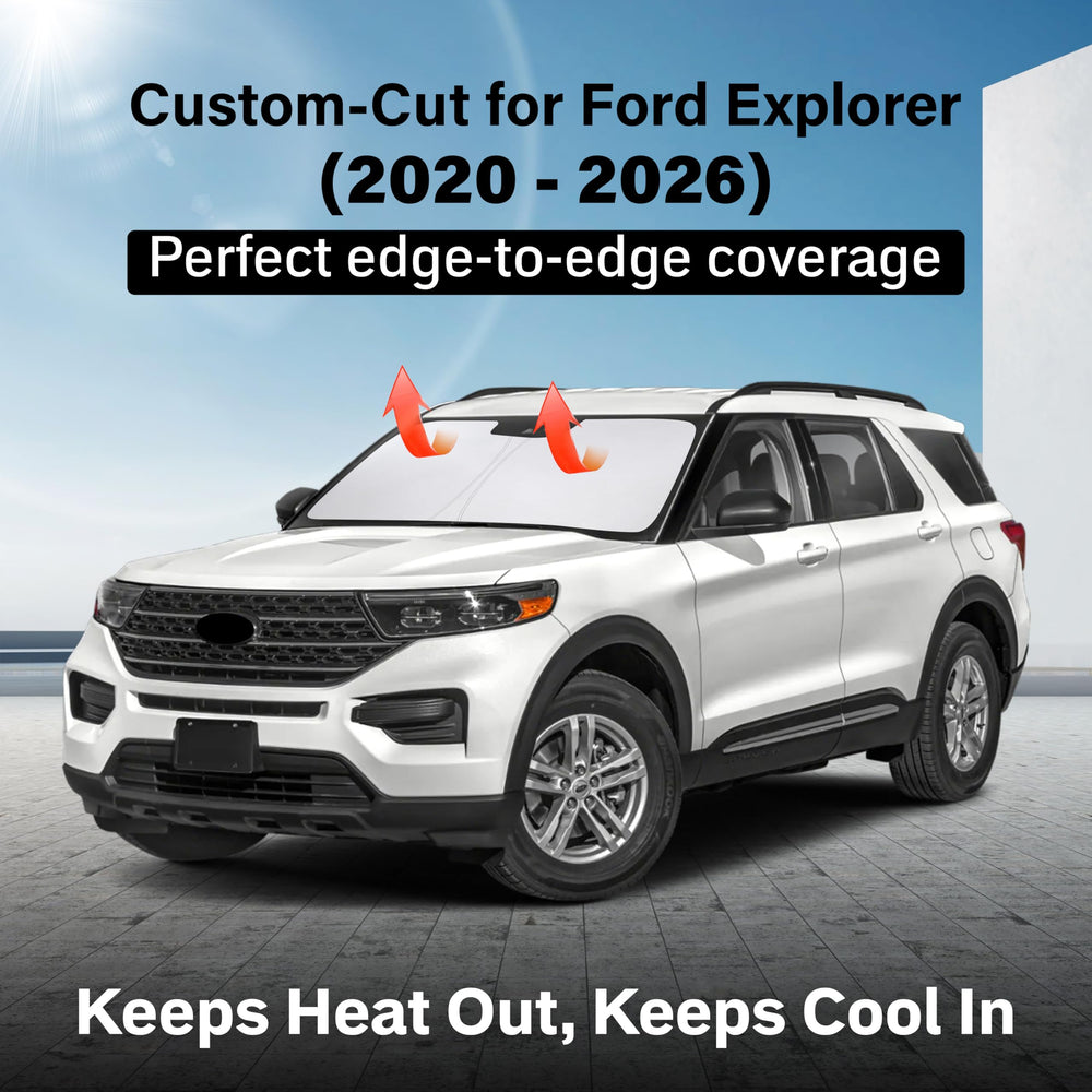 EcoNour Tiguan sunshade folded compact for easy storage
