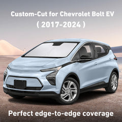 EcoNour Bolt EV sunshade blocks UVA and UVB to protect interior surfaces.