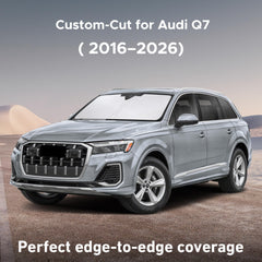 EcoNour UV-blocking sunshade shields interior glare for Audi Q7.