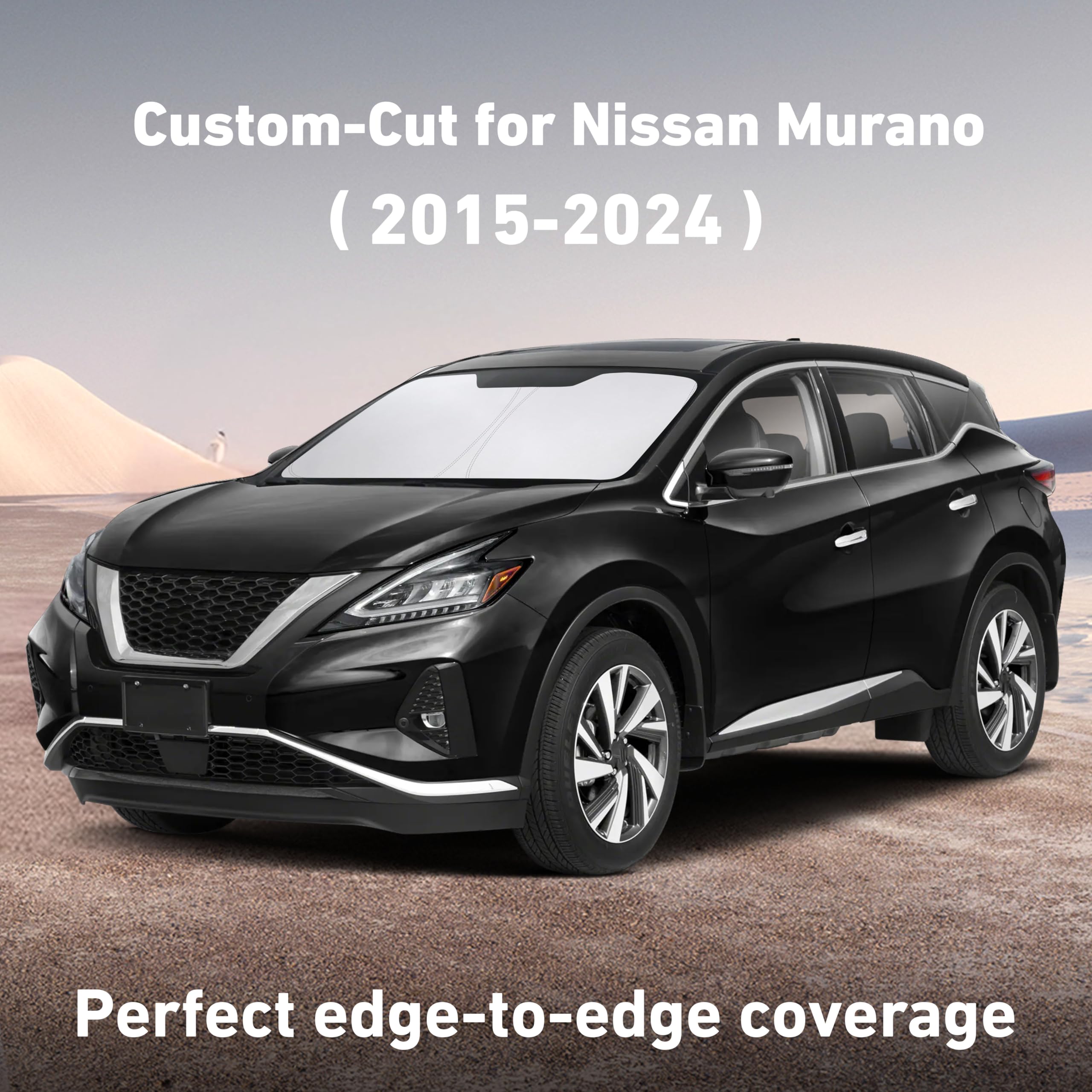 EcoNour UV and heat blocking sunshade for Nissan Murano interior cooling.