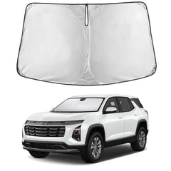 EcoNour windshield shade for Chevrolet Equinox 2025-2026 blocks glare and UV rays
