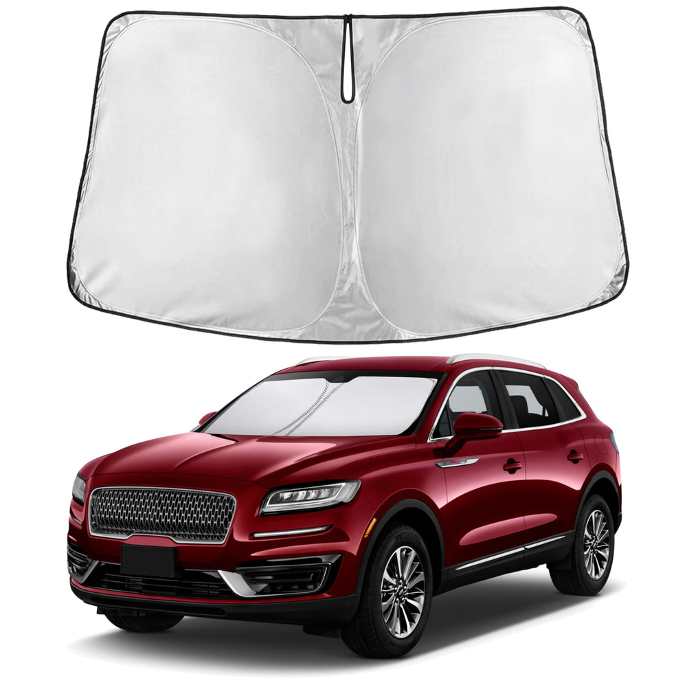 EcoNour windshield shade on Nautilus front windshield offers full coverage and sun protection