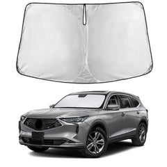 EcoNour windshield sunshade on Acura MDX front windshield for full coverage