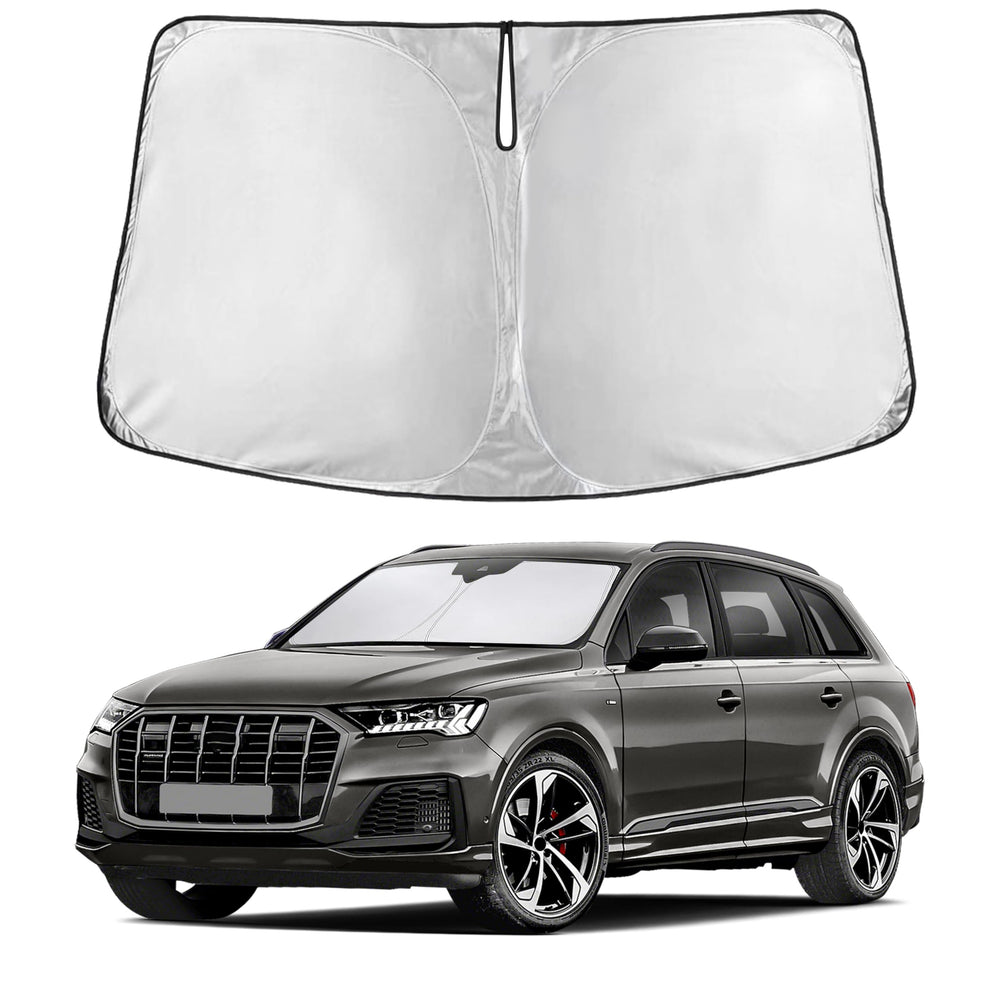 EcoNour windshield sunshade front-view fit for Audi Q7 2016-2026.