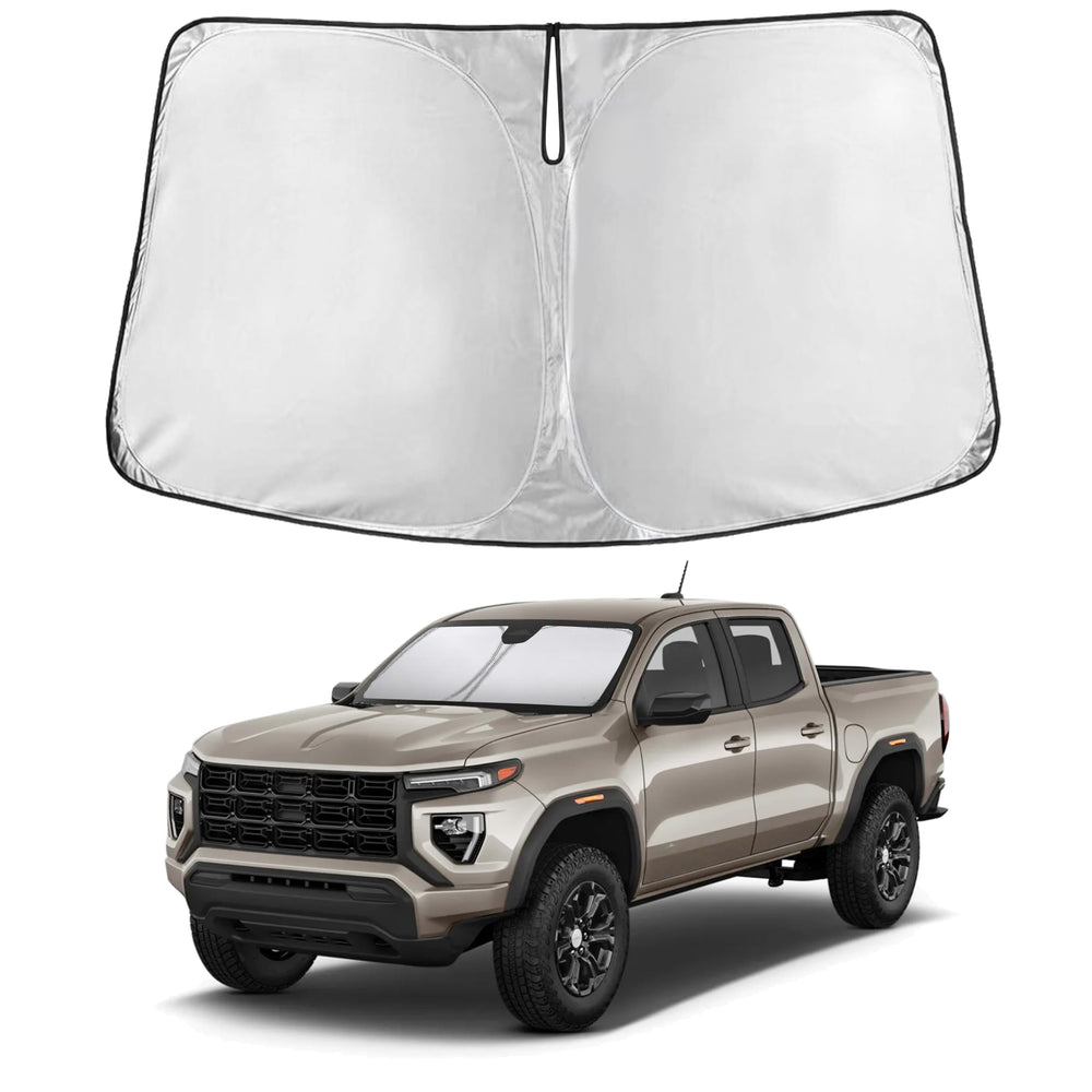 EcoNour windshield sunshade for Canyon with full coverage and light blocking