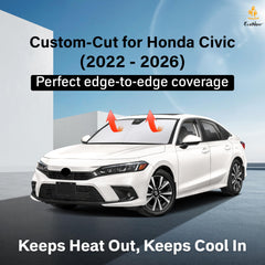 EcoNour sunshade shows uv blocking layer for Civic 11th Gen