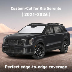 EcoNour windshield sunshade front-windshield blocks UV and heat while protecting the dashboard.