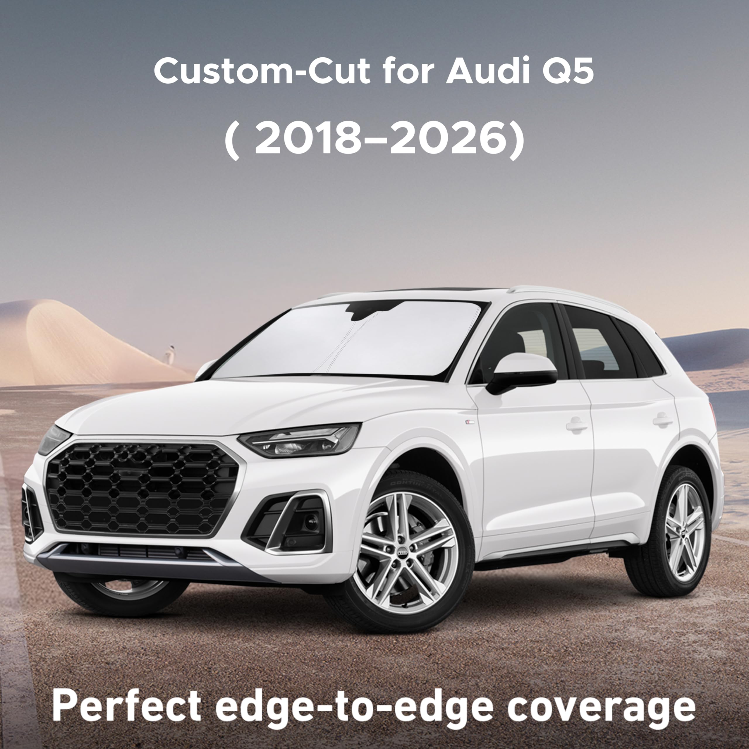 EcoNour sunshade full windshield coverage reduces interior glare