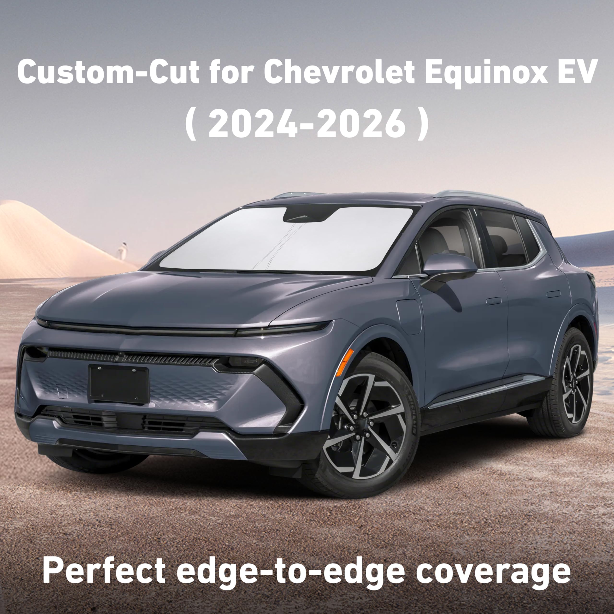 EcoNour sunshade blocks heat to keep the cabin cooler on hot days.