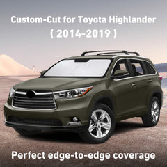 EcoNour windshield sunshade folded compactly for easy storage in glove box.
