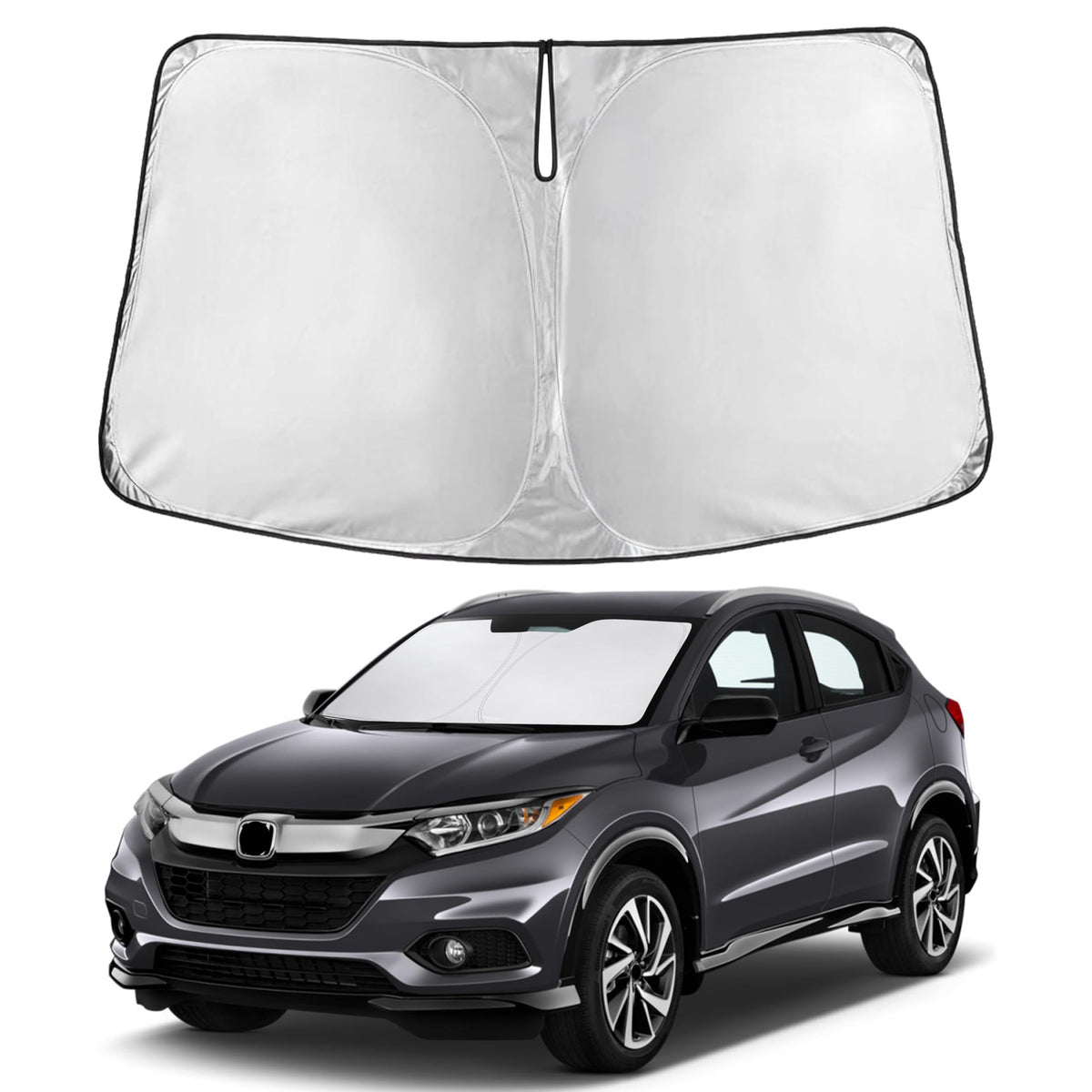 EcoNour windshield sunshade for Honda HR-V with full windshield coverage
