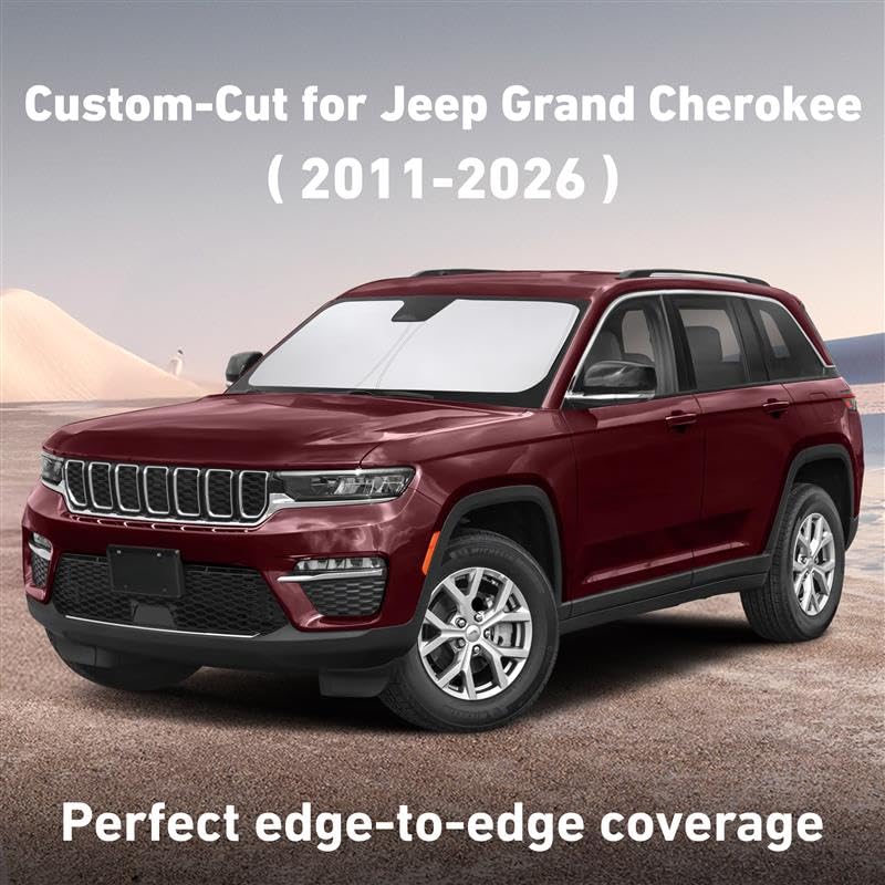 EcoNour sunshade fits Jeep Grand Cherokee side window for interior protection