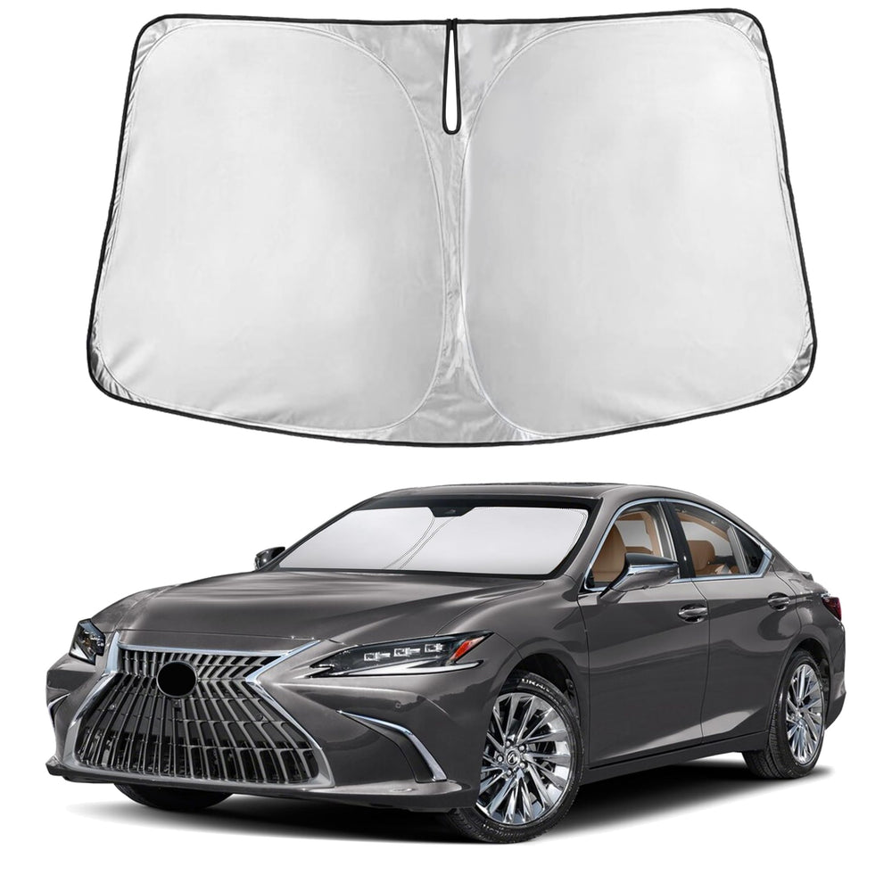 EcoNour windshield sunshade for Lexus ES offers full-coverage protection against glare and heat.