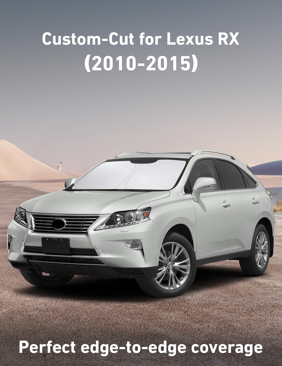 EcoNour windshield sunshade for Lexus RX450h coverage reduces sun glare